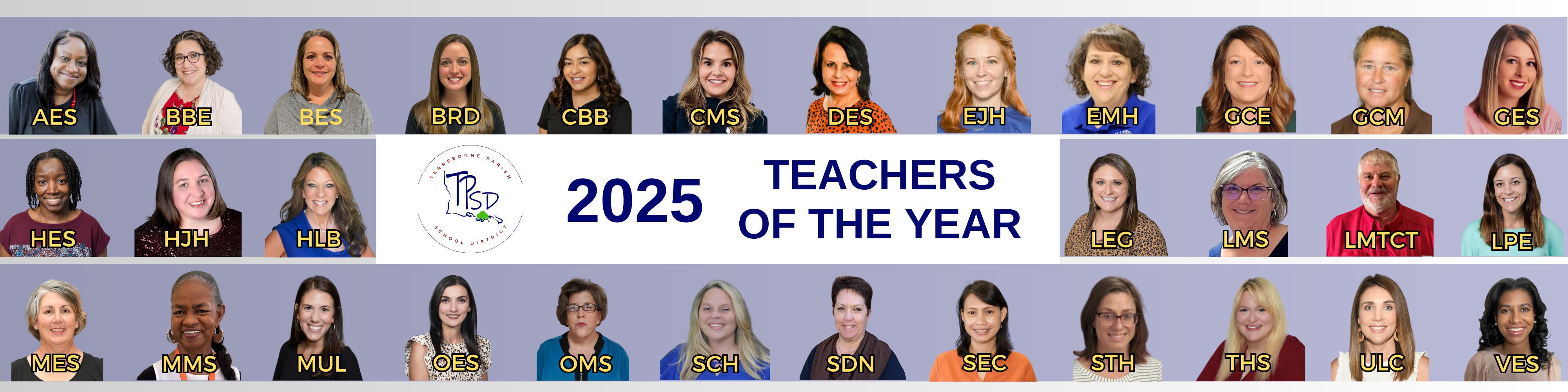 2025 Teachers of the Year