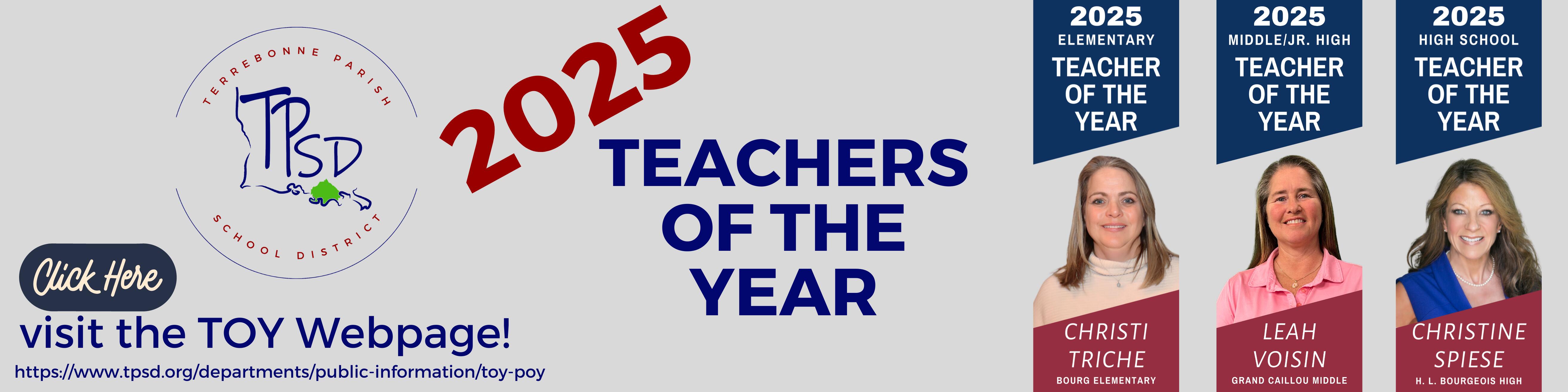 2025 District Teachers of the Year
