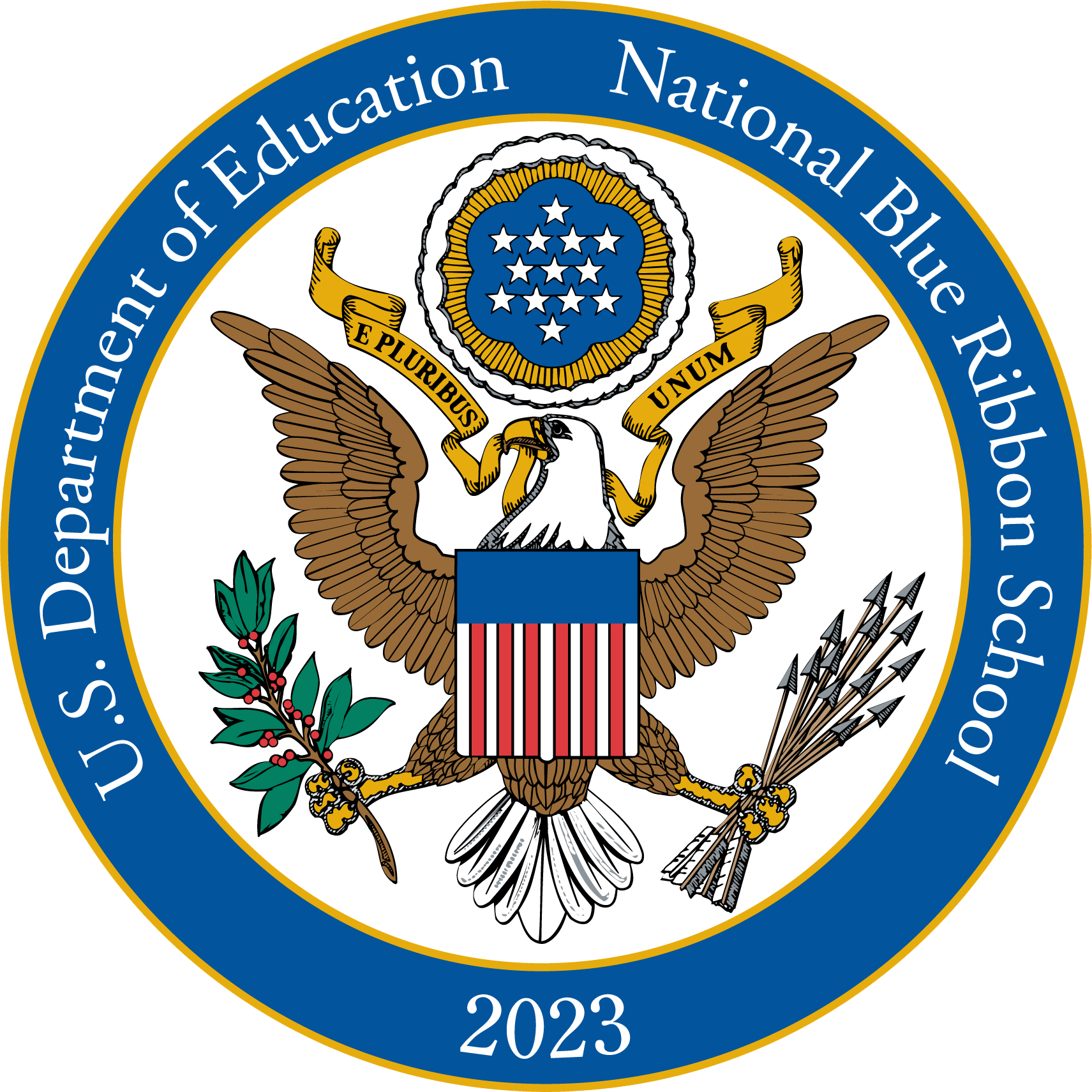 US DOE National Blue Ribbon School 2023 badge