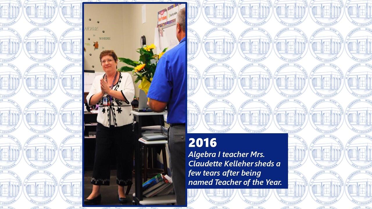 Mrs. Kelleher is named teacher of the year