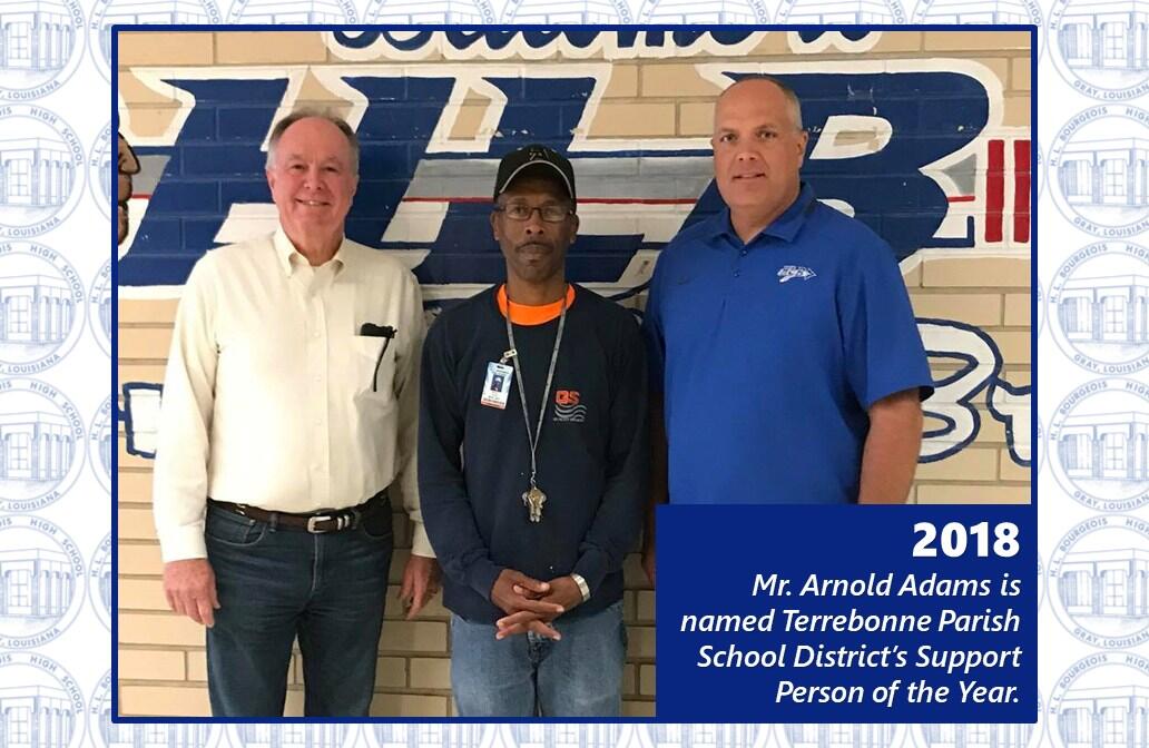 Mr. Arnold becomes district support person of the year