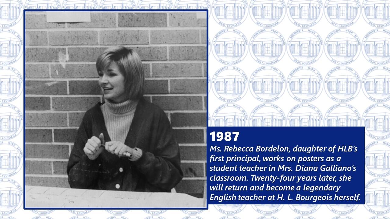 Student teacher Becky Bordelon 